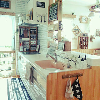 キッチン/いいね、フォロー本当に感謝です♡/instagram→akkiii46/DIY/かぎ編み...などのインテリア実例 - 2017-08-11 09:54:23