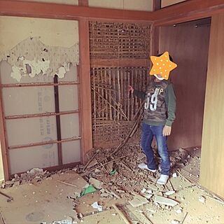 壁/天井/壁壊し/築38年中古住宅リノベーション/中古住宅リノベーション/DIY...などのインテリア実例 - 2017-05-02 17:22:22