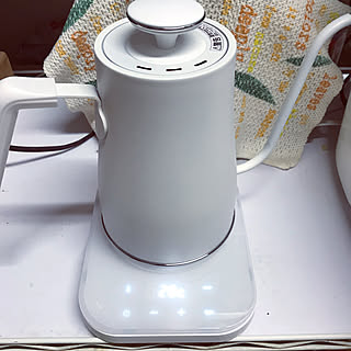 便利でおしゃれ/電気ケトル/温度調節機能付き/山善/買ってよかった...などのインテリア実例 - 2021-07-20 16:21:39