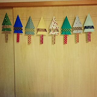 壁/天井/折り紙/クリスマスのインテリア実例 - 2015-12-07 09:30:32