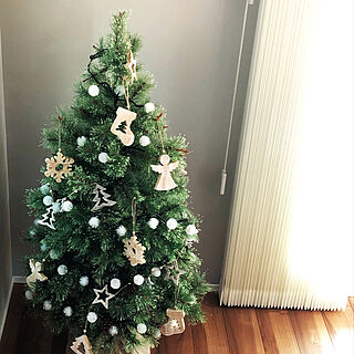 クリスマスツリー150cm/クリスマス/こどもと暮らす。/グレーの壁紙/リビングのインテリア実例 - 2020-12-02 23:33:21