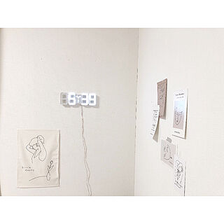 nina's room*/女子大生の部屋/女の子の部屋/LED時計/セグメントクロック...などのインテリア実例 - 2020-09-27 19:40:59