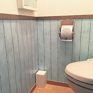 バス/トイレ/トイレ改造計画/ダイソーリメイクシート/日替わり投稿企画!水曜日/DIY...などのインテリア実例 - 2017-06-28 17:31:05