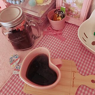 机/かわいいキッチン/ピンク色/カフェ風/ダイソー...などのインテリア実例 - 2017-04-30 08:14:13