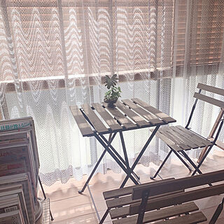 カーテン&ブラインド/テーブル&椅子/ニトリ/IKEAのインテリア実例 - 2021-04-23 11:37:36