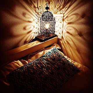 ベッド周り/モロッコランプ/一人暮らしのインテリア実例 - 2016-12-02 08:49:27