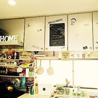 キッチン/カフェ風/オシャレに憧れる/グリーンのある暮らし/DIY...などのインテリア実例 - 2016-07-07 13:09:58