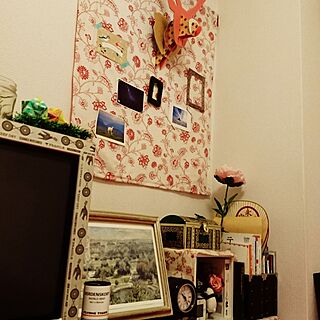 壁/天井/アート/IKEA/ファブリック/一人暮らし...などのインテリア実例 - 2017-01-22 22:23:24