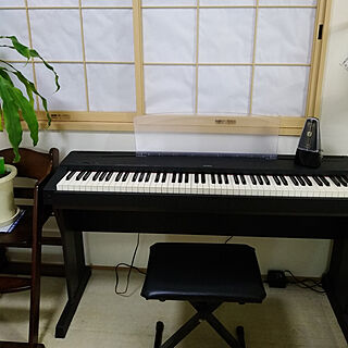 部屋全体/ピアノ/観葉植物/YAMAHAの電子ピアノ/いいね！ありがとうございます♪のインテリア実例 - 2020-07-05 23:21:15