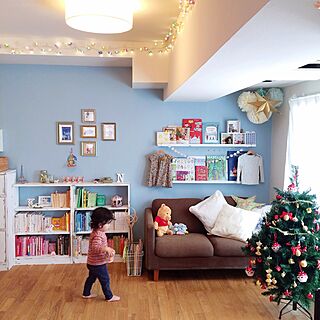 部屋全体/クリスマス/IKEA/DIY/本棚...などのインテリア実例 - 2014-11-12 19:54:44