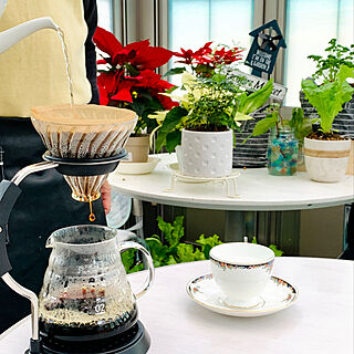 コーヒーのある暮らし/コーヒー/植物のある暮らし/テラスでモーニング/自宅カフェ...などのインテリア実例 - 2021-03-14 00:46:49