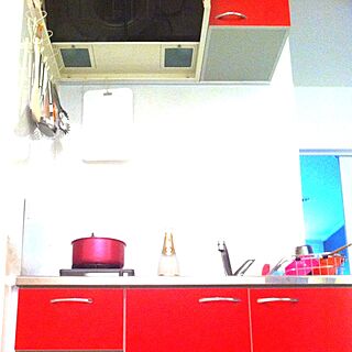キッチン/赤いキッチンのインテリア実例 - 2013-03-24 17:08:52