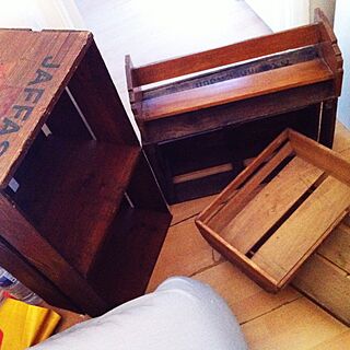 棚/Wooden box/London/DIY/antiqueのインテリア実例 - 2014-07-29 20:50:52