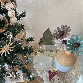 クリスマスツリー/クリスマス/モモナチュラル/ホワイト×ウッド/minneで購入♡...などのインテリア実例 - 2022-12-15 10:54:01