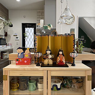 食器棚DIY/キッチン/ひな祭り/リビング/お雛様のインテリア実例 - 2022-03-05 12:02:21