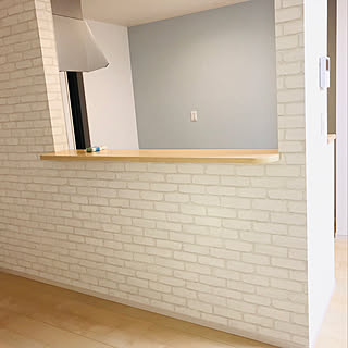 壁紙 白レンガのおしゃれなアレンジ 飾り方のインテリア実例 Roomclip ルームクリップ