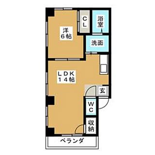 部屋全体/1LDK/間取り図/つかさとかんなのインテリア実例 - 2017-01-30 17:01:47