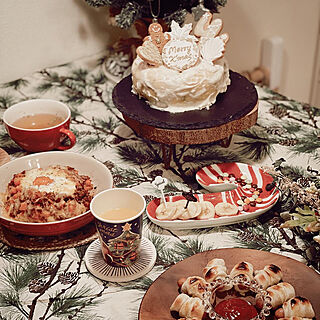手作りケーキ/アイシングクッキー/クリスマス/おうちごはん/クリスマスディスプレイ...などのインテリア実例 - 2020-12-26 21:54:28