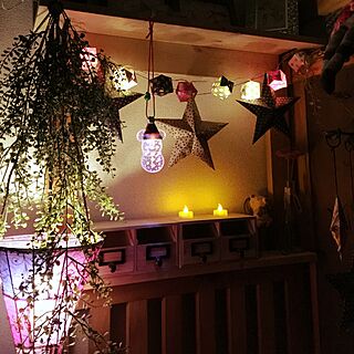 壁/天井/手作り/DIY棚/クリスマスディスプレイ/折り紙の風船❤️...などのインテリア実例 - 2015-12-05 01:24:45