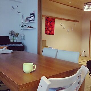 部屋全体/和室/IKEA/unicoのテーブル/ちょうちょ...などのインテリア実例 - 2014-03-30 16:00:14