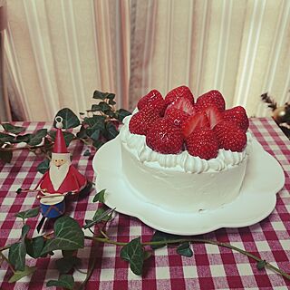机/手作りお菓子/クリスマスケーキ/Instagram→chiichi03のインテリア実例 - 2015-12-28 13:38:24