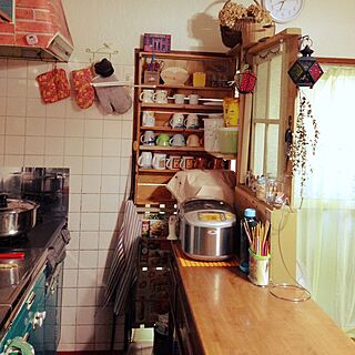 キッチン/キッチンカウンターの裏側/DIYのインテリア実例 - 2015-05-21 18:43:03