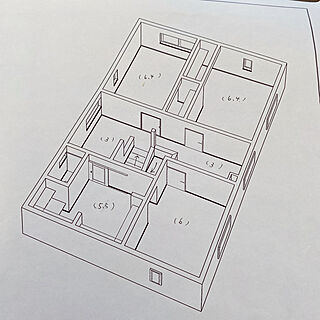 間取り図/鳥瞰図/死角収納/自由設計/床暖房...などのインテリア実例 - 2021-01-05 13:57:43