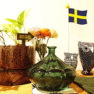 お気に入り花瓶見つけた/IKEA/リトアニア/フクロウの笛/棚のインテリア実例 - 2020-04-18 23:24:22
