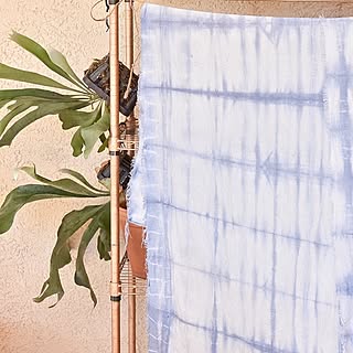 壁/天井/物干し竿がない家/手染め/shibori/藍染め...などのインテリア実例 - 2016-08-27 14:52:46