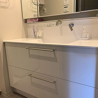 洗面室リフォーム/三面鏡は既存のまま/オクターブ/TOTO/バス/トイレのインテリア実例 - 2022-06-19 09:44:33