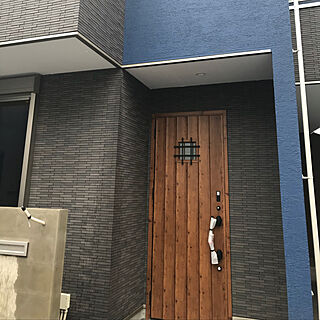 玄関/入り口/リクシル/リクシルの玄関ドア/青い家/タイルのインテリア実例 - 2018-09-30 00:58:20