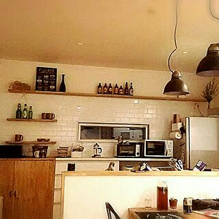 キッチン/扉DIY/ニトリ/ブレッドケース/くらしのeショップのインテリア実例 - 2017-05-06 20:54:42