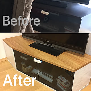 テレビ台 カッティングシートのおしゃれなアレンジ 飾り方のインテリア実例 Roomclip ルームクリップ