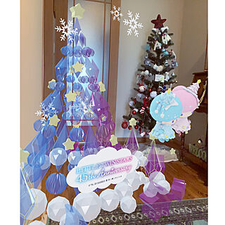 ニトリのクリスマスツリー/キキララつながるクリスマス/いつもありがとうございます❤️/RCの出会いに感謝♡/玄関/入り口のインテリア実例 - 2020-12-11 14:53:36