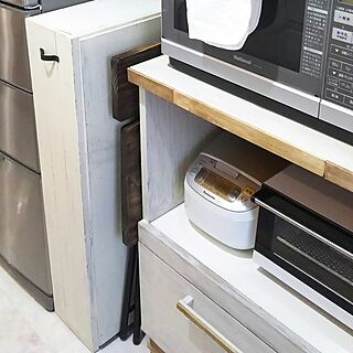 隙間収納DIY/食器棚リメイク/冷蔵庫と食器棚の隙間のインテリア実例 - 2017-05-07 19:40:05