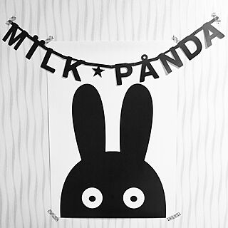 milkpanda/miniwilla/OMM-design ワードバナー/モノトーン/白黒...などのインテリア実例 - 2015-04-27 15:52:19