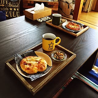 キッチン/朝食♪/ニトリ/100均/DIYのインテリア実例 - 2017-05-28 09:19:42