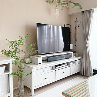 テレビ周りの収納/IKEA HEMNES/ig→kiyo_home/IKEA/テレビボード...などのインテリア実例 - 2023-06-02 22:53:22