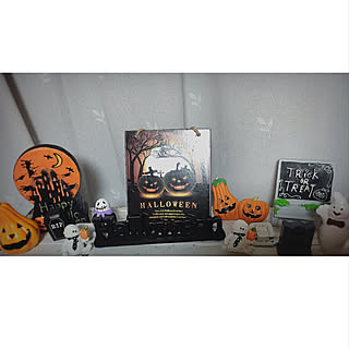 ハロウィン/100均雑貨/ハロウィンインテリア/ダークハロウィン/ミニチュア雑貨...などのインテリア実例 - 2017-09-17 14:21:31