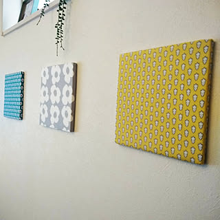 ファブリックパネル ダイソー発泡スチロールのおしゃれなアレンジ 飾り方のインテリア実例 Roomclip ルームクリップ