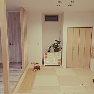 部屋全体/段差のある和室/琉球畳/子供の遊び場のインテリア実例 - 2017-02-04 19:07:23