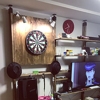 ダーツボードのおしゃれなアレンジ 飾り方のインテリア実例 Roomclip ルームクリップ