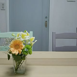 部屋全体/IKEA/ダイニングテーブル/中古住宅/切花...などのインテリア実例 - 2017-05-26 16:31:31