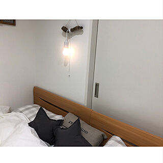 ベッド周り/ベッドルーム/電池式/ペンダントライト/LEDライト...などのインテリア実例 - 2018-12-22 22:21:39