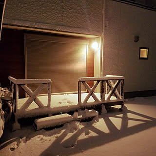 玄関/入り口/雪/ライトアップ/北欧/癒しの風景...などのインテリア実例 - 2018-01-22 19:54:15