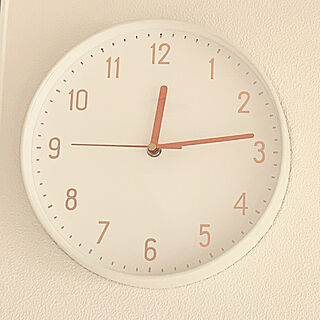 掛け時計/ホワイト×ゴールド×ピンク/時計/リビング/壁掛け時計...などのインテリア実例 - 2020-12-22 00:51:35