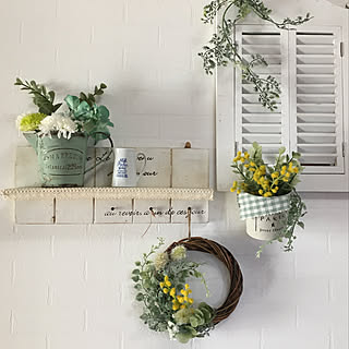 セリア 造花アレンジの商品を使ったおしゃれなインテリア実例 Roomclip ルームクリップ