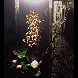 玄関/入り口/表札/お花を飾る/お花のある暮らし/お花...などのインテリア実例 - 2015-12-16 19:33:52