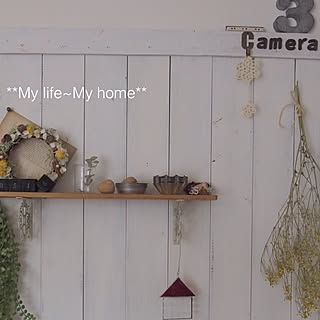 棚/DIY/板壁/ハンドメイド♪/ダイソーキューブカレンダー♪...などのインテリア実例 - 2014-06-15 13:30:53