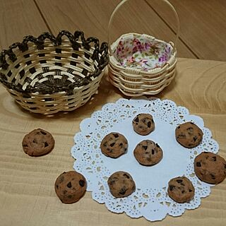 机/エコクラフト ミニチュア/粘土 チョコチップクッキーのインテリア実例 - 2015-06-28 21:00:39
